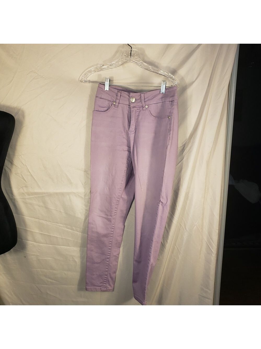 Seven7 Lilac Skinny Ankle Tummyless Denim Pants - 8 - Picture 2 of 9